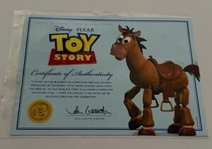 Toy Story Thinkway Certificate of Authenticity ONLY Bullseye 2010; NOT A REPLICA